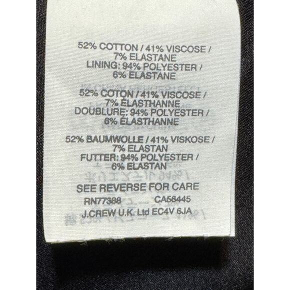 J.Crew · 12 · Promotion Dress Sheath · Cotton Viscose Blend · Black Pockets - Picture 8 of 8
